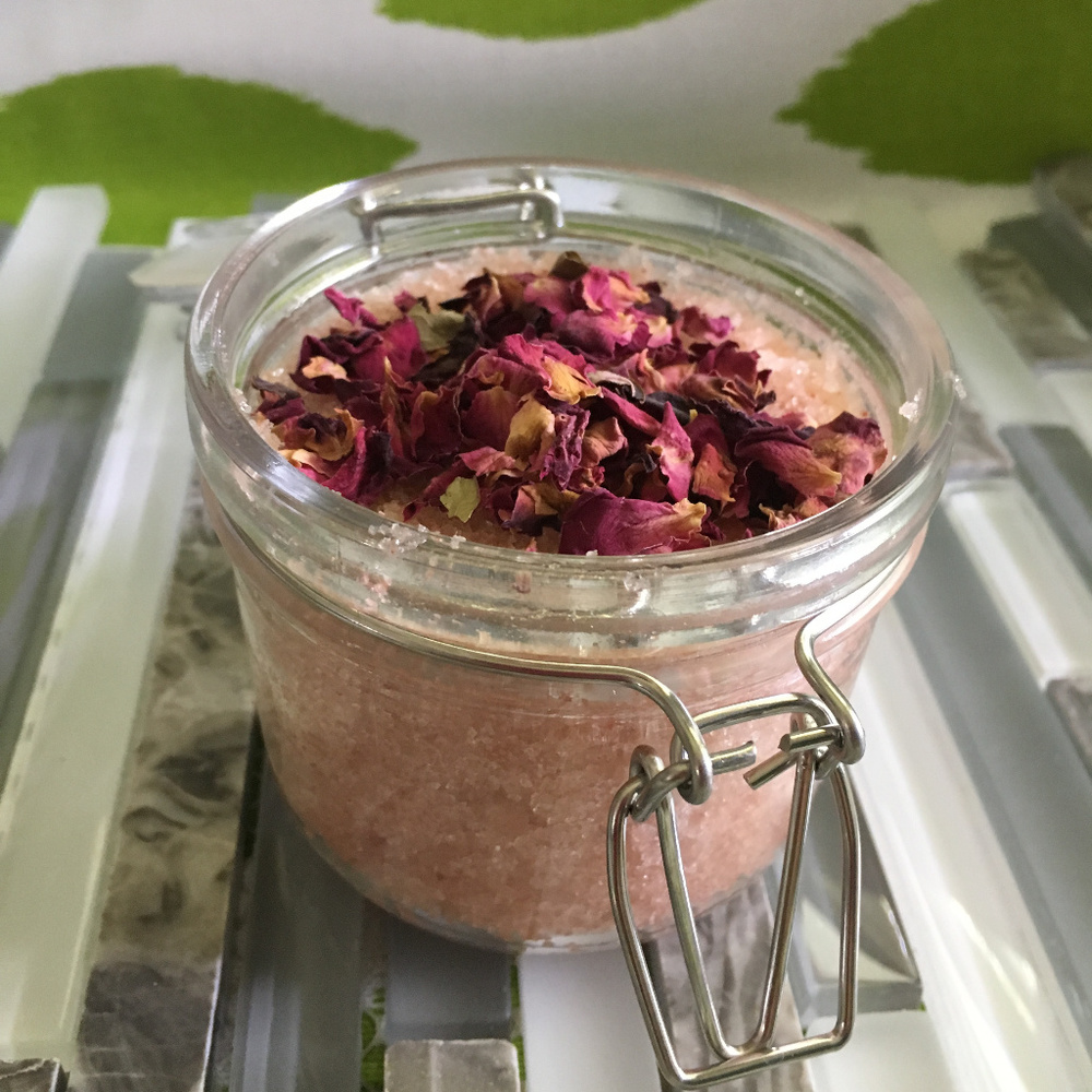 Organic Coconut Rose Body Polish - Custom Handmade - Picture 1 of 4